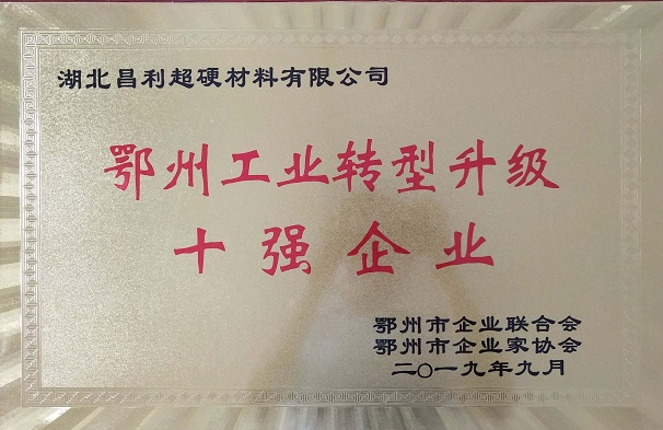 熱烈祝賀湖北昌利公司榮獲鄂州工業(yè)轉(zhuǎn)型升級10強(qiáng)企業(yè)、董事長龍其準(zhǔn)榮獲“鄂州工業(yè)優(yōu)秀民營企業(yè)家”稱號